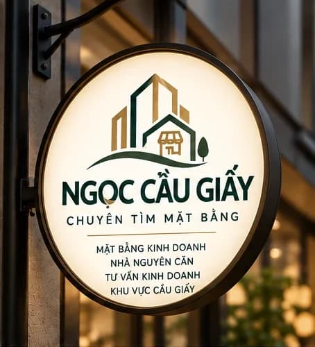 Biển hiệu Ngọc Cầu Giấy – Chuyên tìm mặt bằng